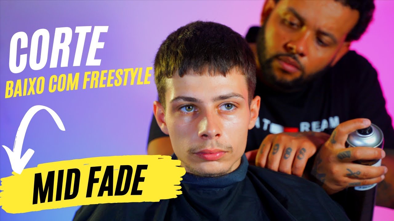 Corte Mid Fade Freestyle - Produção para Barbeiros